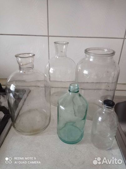 Бутыли, банки стеклянные 5л