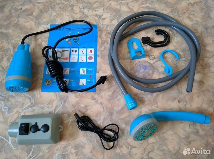Душ походный аккумуляторный (Ишим+)