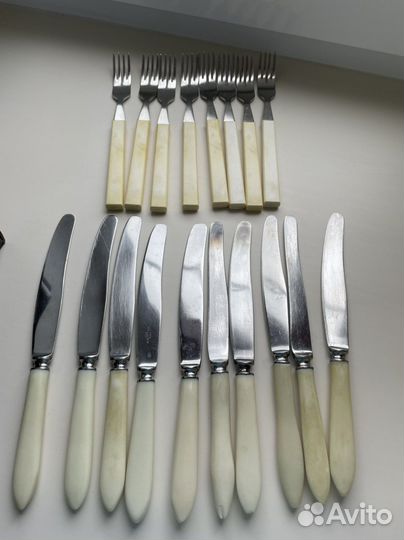 Вилки, ножи, ложки чайные и столовые СССР