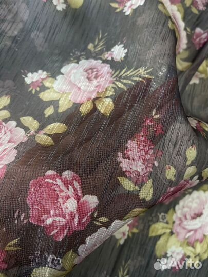 Тюль с принтом