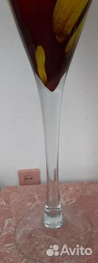 Ваза хрустальная напольная