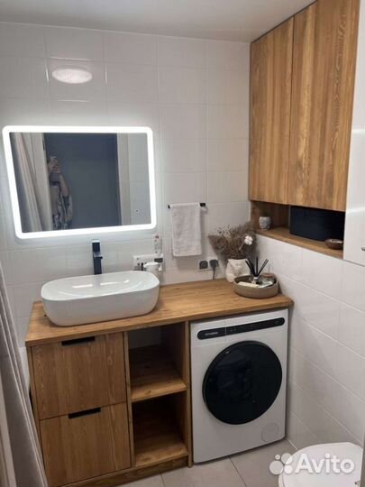 Тумба под раковину для ванной пик, шкаф в нишу