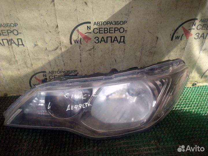 Honda civic Фара левая 2009 год седан дефект