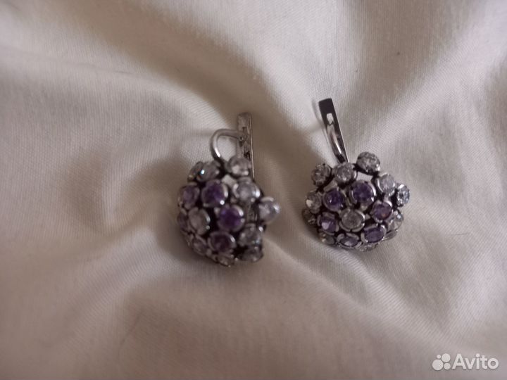 Серьги серебро 925