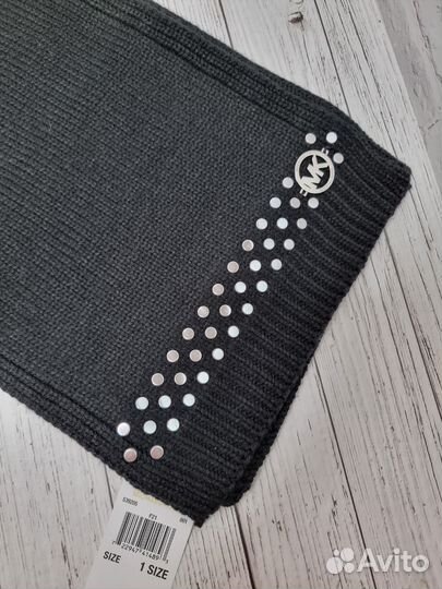 Набор 3в1 женская шапка шарф перчатки Michael Kors