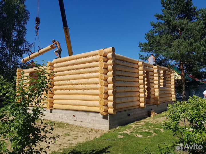Рубленные бани из бревна