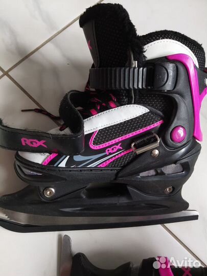 Коньки фигурные rgx раздвижные 31-34