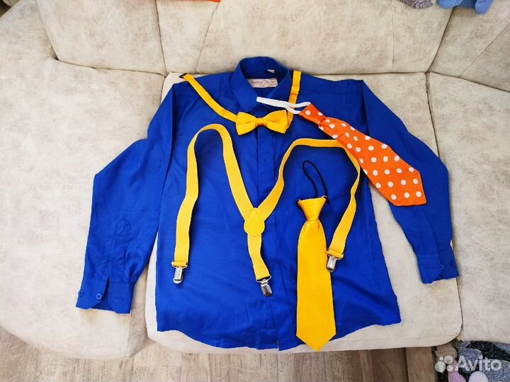 Рубашка с галстуком подтяжки