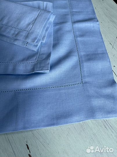 Льняные скатерти и салфетки с мережкой