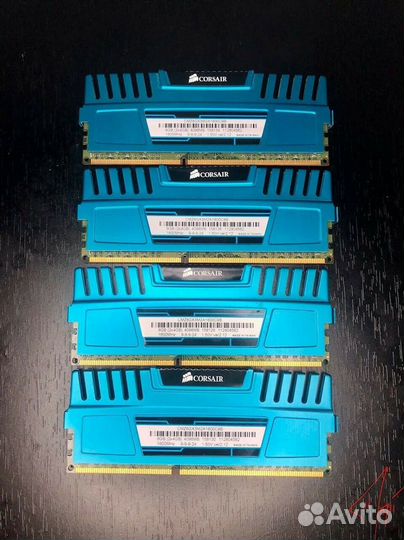 Игровая Corsair DDR3 16GB 4x4GB 1600 Mhz 16гб