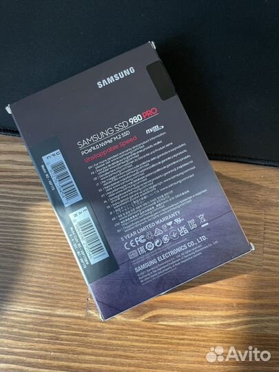 Samsung 1 тб SSD-диск 980 Pro (MZ-V8P1T0BW)