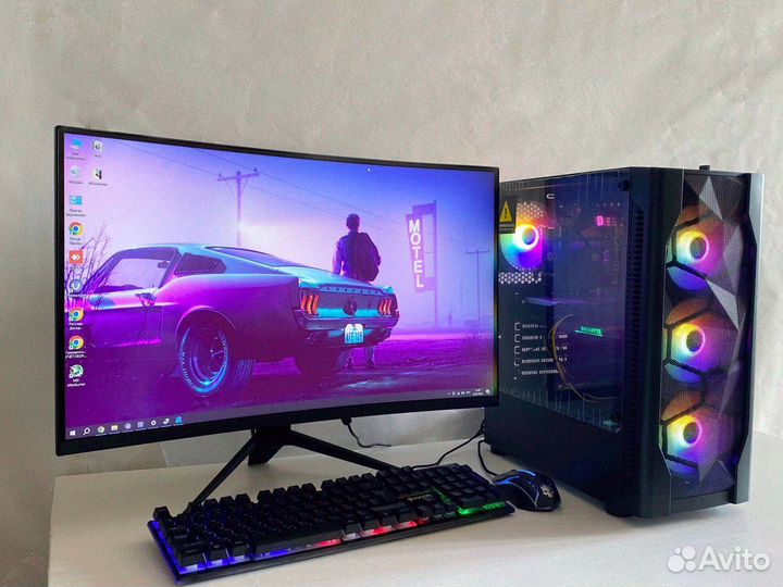 Игровой Пк Комплект DDR4 I7 9700 2670v3 RX 580 8GB