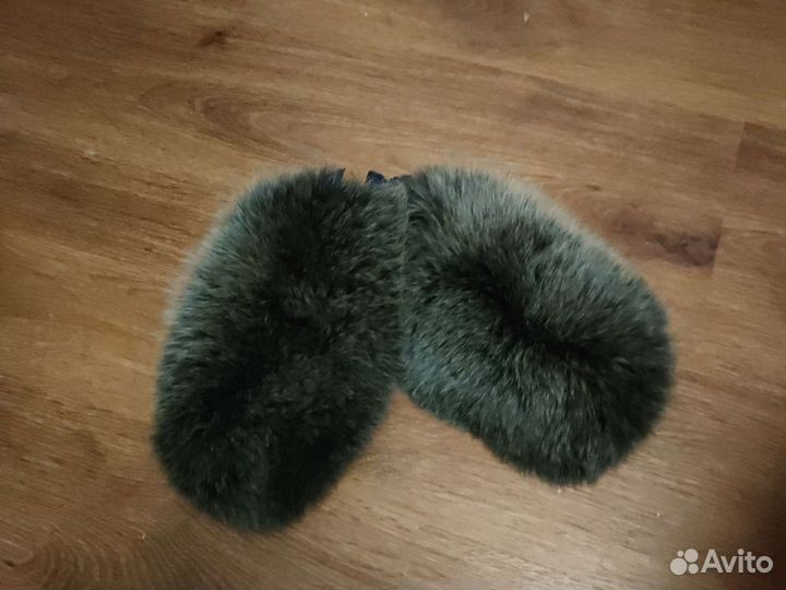 Варежки меховые женские