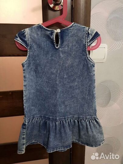 Джинсовое платье для девочки 110