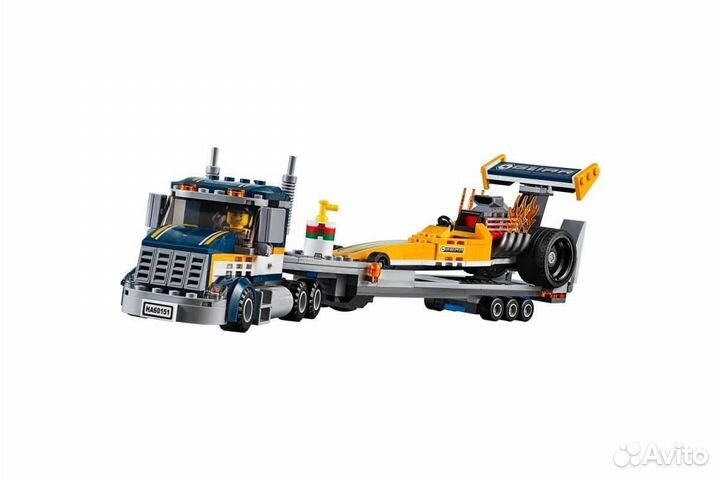 Конструктор Грузовик для перевозки драгстера 345 д