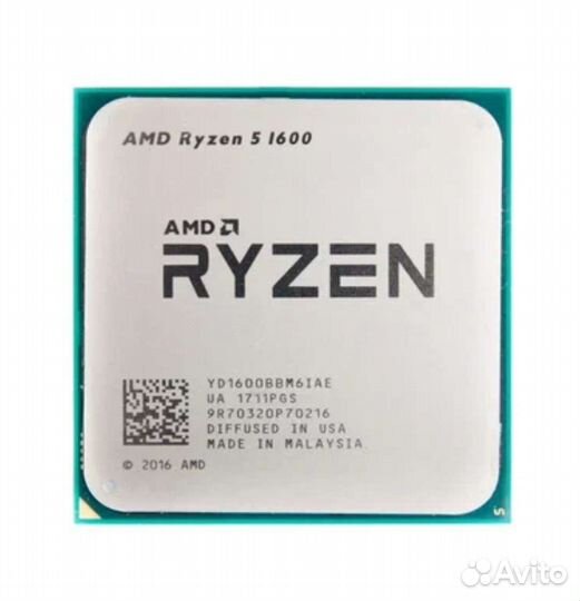 Процессор AM4 amd ryzen 5 1600 OEM