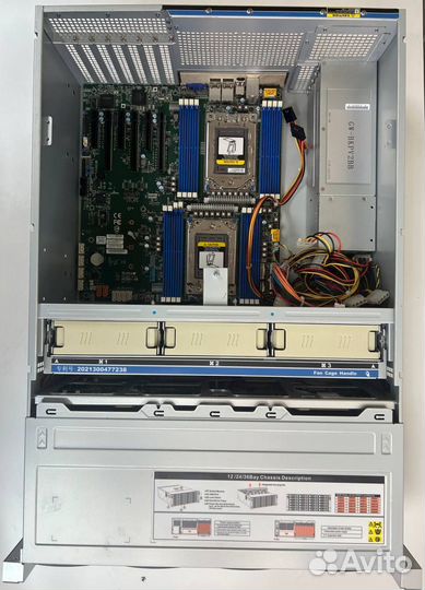 Серверная платформа 4u SuperMicro H12DSI