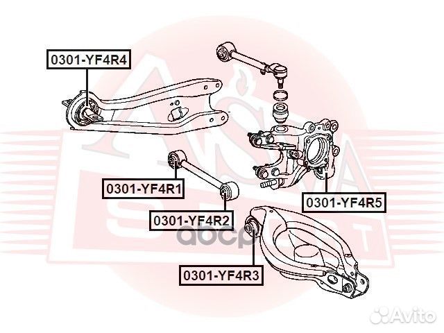 Сайлентблок 0301YF4R4 asva