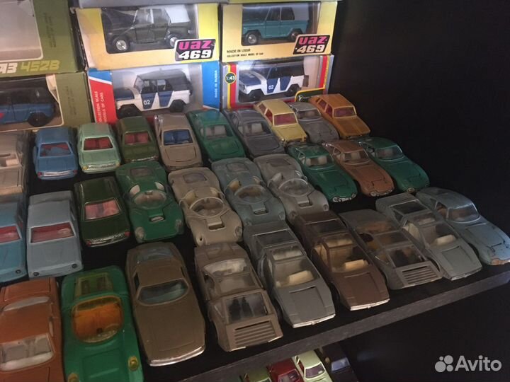 Машинки времён СССР 1/43