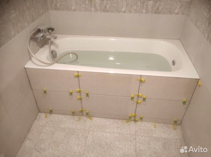 Установка ванны, душевой кабины