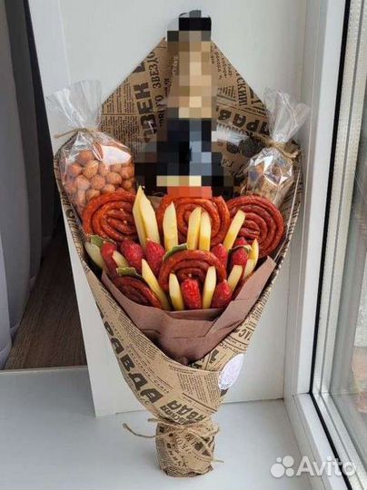 Мясной букет /вкусные букеты/мужской букет