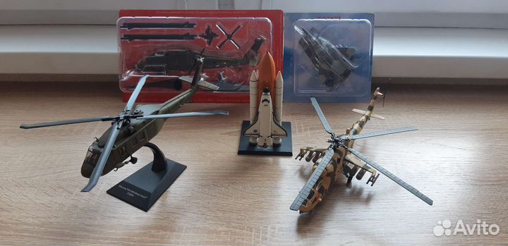 Вертолеты 1/72 Миг 29 shuttle atlantis крейсер