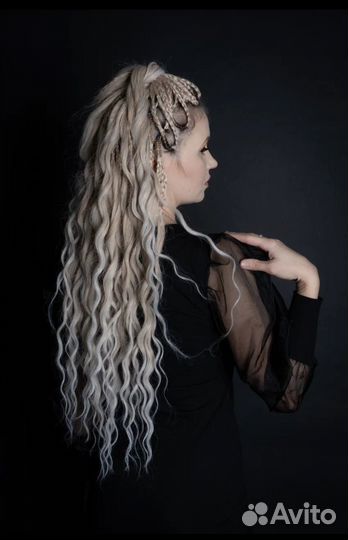 Афрокудри, афрохвост, афрокосы, косы с канекалоном