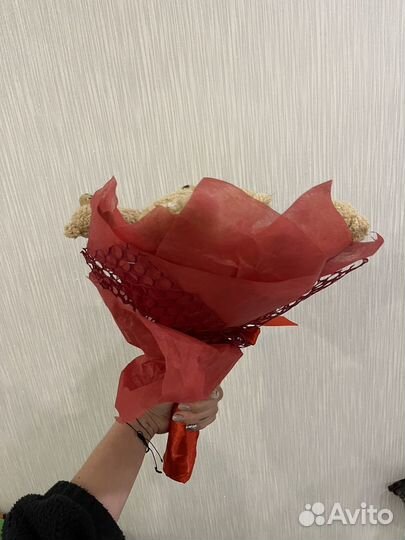 Букет из игрушек мишек