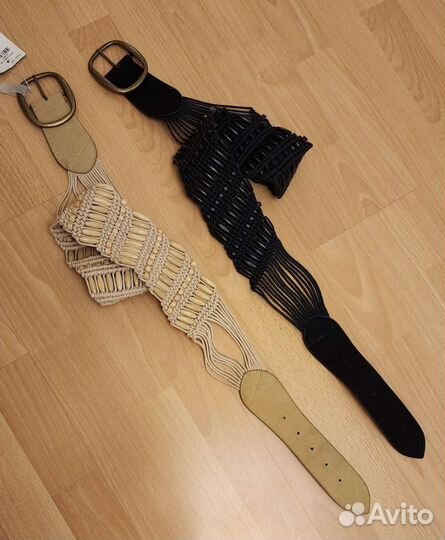 Ремень плетеный бохо этно макраме дерево