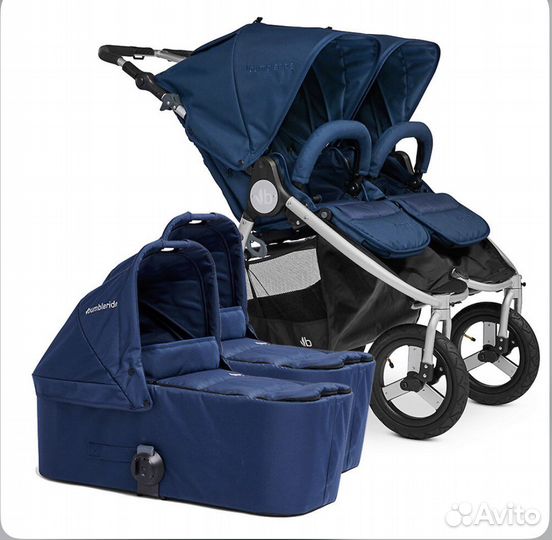 Всесезонная Коляска Bumbleride для двойни