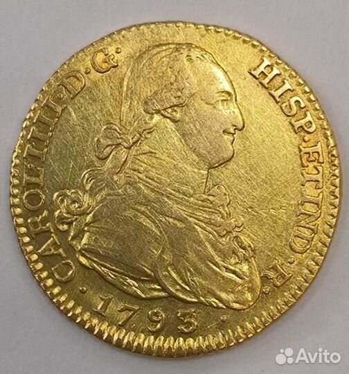 Золотая монета 2 эскудо, Испания