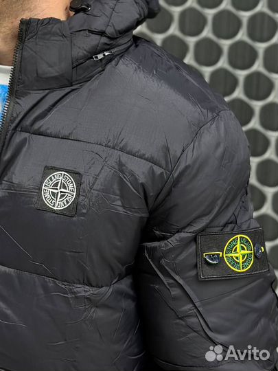 Куртка Stone Island черная пуховик