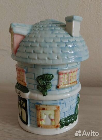 Банка д/сыпучих большая, фаянс, СССР