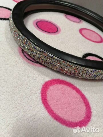 Оплетка на руль со стразами