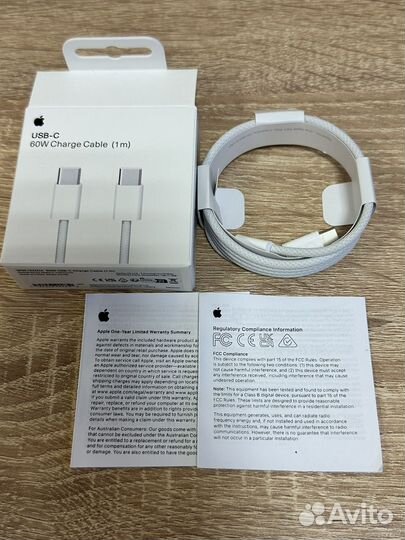 Кабель Apple 60w type-c Оригинал для iphon 15