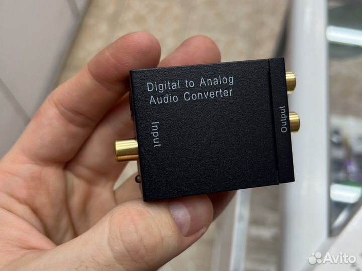 Конвертер из Toslink в RCA (оптика в тюльпаны)