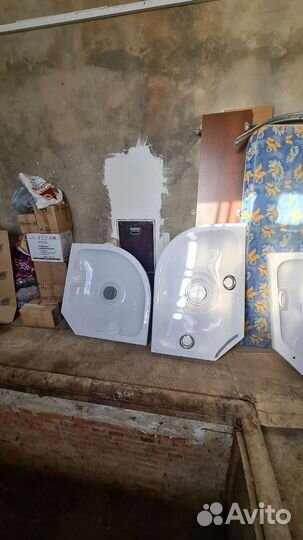 Душевая кабина, перегородки двери, поддоны