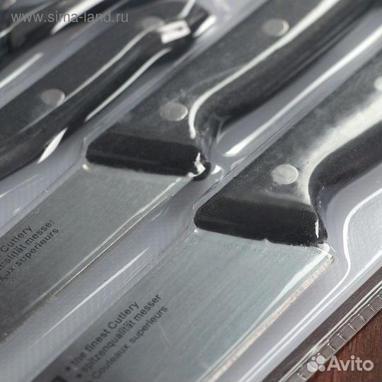 Набор кухонный, 6 предметов: ножи 10 см, 15 см, 15