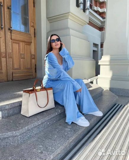 Бархатный костюм двойка