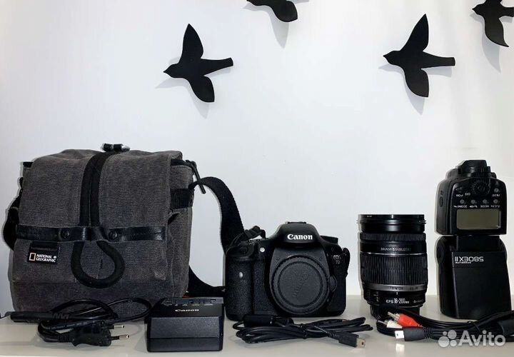 Фотоаппарат Canon EOS 7D обьектив вспышка Canon
