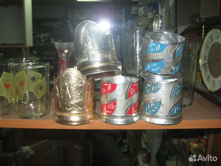 Подстаканники - мельхиор, латунь - СССР