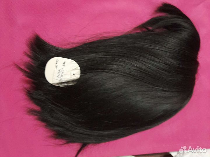 Парик черный каре