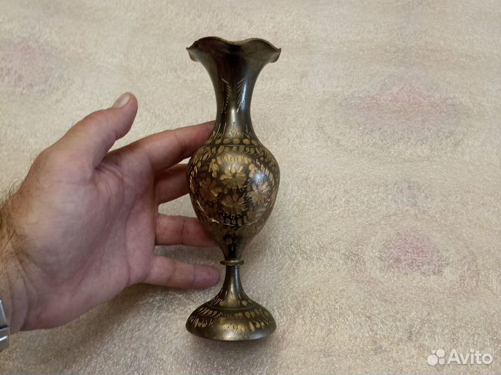 Ваза Индия латунь винтаж