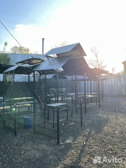 Мангал с крышей
