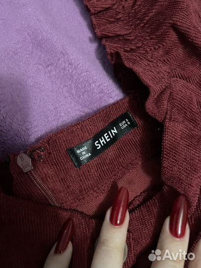 Shein платье с пышными рукавами фонарики