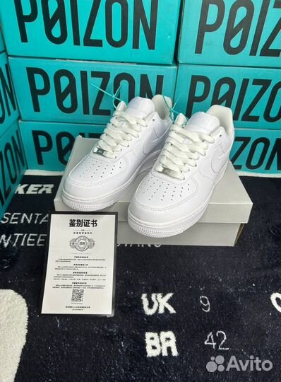 Nike Air Force 1 White Оригинал Poizon