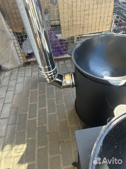 Печь для казана +очаг 16 л,22 литра