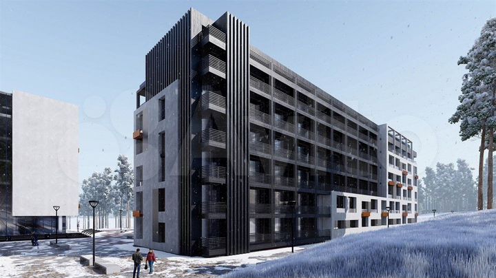 Апартаменты-студия, 28,4 м², 1/6 эт.