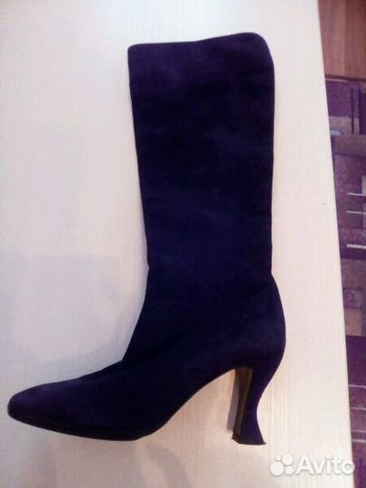 Осенние сапожки. Натур замш. anne klein