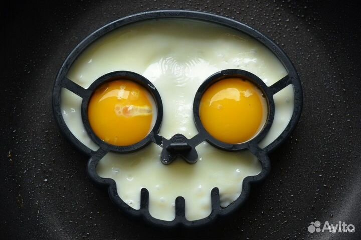 Форма для яичницы Череп силиконовая